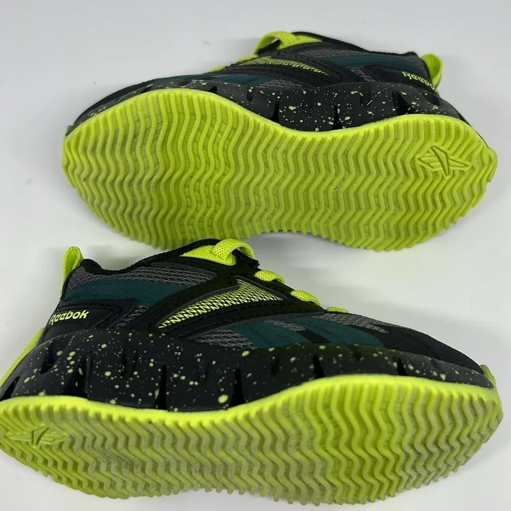 Reebok Toddler size 5 Gray and Neon Yellow Sneakers
